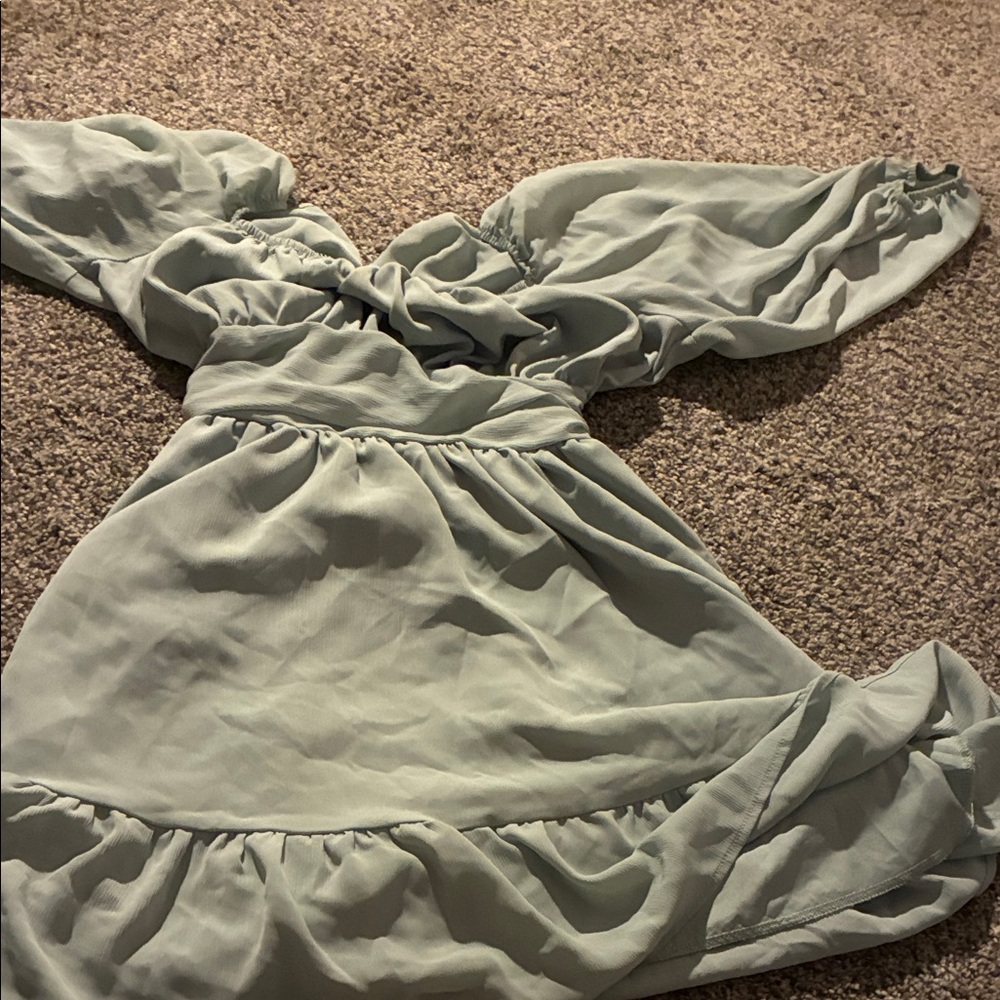 Charming Kids Dress in Light Green